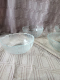20 Piece Clear Glass Flower Petal Dish Set