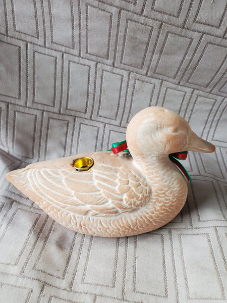 Terracotta Duck Candle Holder