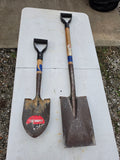 Garden Spade and 27" Shovel