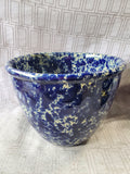 Bennington Pottery Blue Spongeware Mixing Bowl (DDD)