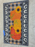 Rubber Door Mat w/Interchangeable Holiday Inserts
