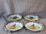 Set of 4 Spode "Woodland" Turkey and Pheasant Pickle Dishes