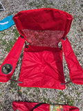 Red Ozark Trail Folding Armchair w/Carry Bag