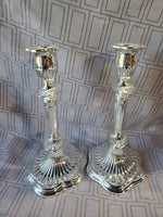Pair of Silverplate Candlesticks