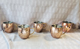 Lot of 5 Copper Toned Moscow Mule Cups