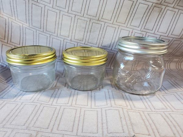 Lot of 3 Canning Jars