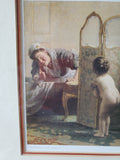 Framed "Before the Bath" Print by Paul Peel