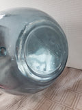Blue Glass Balloon Shaped Floor Vase (B)