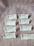 Set of 6 Ceramic Floral Placecard Settings