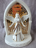 Lenox Illuminations "Lit Angel Scene" Figurine WORKS