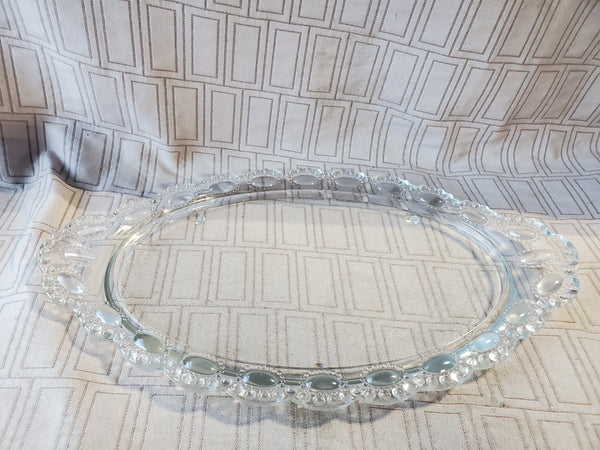 Oblong Clear Glass Vanity Tray