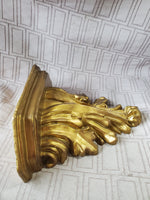 Ornate Gold Toned Wall Shelf
