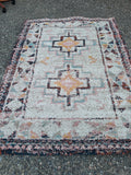 Multi-Colored Shag Area Rug