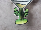 Clay Art Martini Salsa Dip Bowl