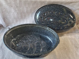 Black and White Speckled Roaster Pan
