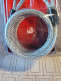 (A) Master Lock 6 FT Braided Steel Looped End Cable UNOPENED