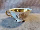 Bavaria Germany White and Gold Toned Demitasse and Saucer Set (A)