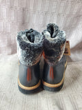 Pair of Clarks Faux Fur Ankle Boots—Women's Size 7.5