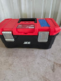 16" Ace Plastic Tool Box w/Some Tools