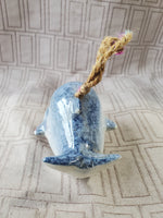 Glazed Pottery Whale Figurine