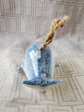 Glazed Pottery Whale Figurine