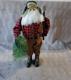 Lumberjack Santa in Flannel Figurine