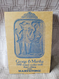 Hartstone "George & Martha" 1980 Annual Cookie Mold