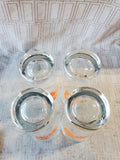 Set of 4 Clear Glass "Fresh Milk" Lacona, NY Tumblers