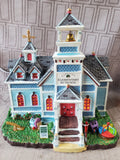 Coventry Cove "Parkside Elementary School" Lighted House WORKS (L)
