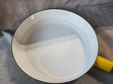 Dansk Yellow Enamel Skillet