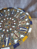 Hand Made Moroccan Folk Art Pedestal Bowl
