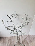 Metal and Plastic Bird Jewelry Display Tree