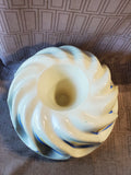 Hand Painted Ceramic Fluted Bundt Pan