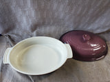 Le Creuset Mauve Stoneware Oblong Covered Casserole Dish