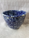 Bennington Pottery Blue Spongeware Mixing Bowl (EEE)