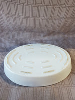 Oblong White Ceramic Baking Dish