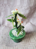 Carved Stone Floral Arrangement Paperweight