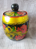 Russian Khokhloma Lacquerware Jar