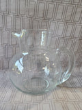 Clear Glass Pitcher with Monogrammed "L"