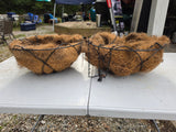 Two Hanging Planter Baskets w/Liners