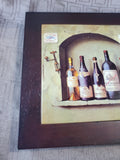 Wooden and Ceramic Wine Trivet