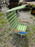 Low Reclining Beach Chair w/Adjustable Sun Shade(two available, priced separately)