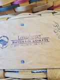 Pair of Longaberger Christmas Sleigh Baskets