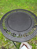 Evergreen Outdoor Firepit Table w/Removable Glass Top