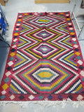 Anatolian Style Geometric Pattern Rug