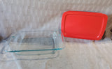 Pyrex Clear Glass Baking Dish with Storage Lid