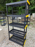 Black Plastic Garage Shelving Unit (B)