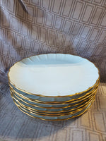 Set of 8 Scalloped Edge Snack Plates