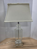 Heavyweight Lucite Lamp w/Rectangular Shade (two available,  priced separately)