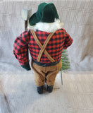 Lumberjack Santa in Flannel Figurine
